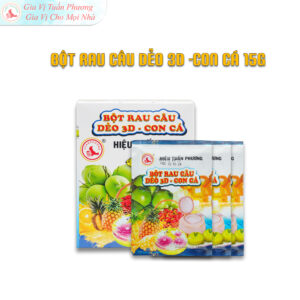 BỘT RAU CÂU DẺO 3D – CON CÁ 15G