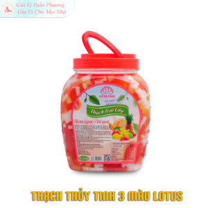THẠCH THỦY TINH 3 MÀU LOTUS